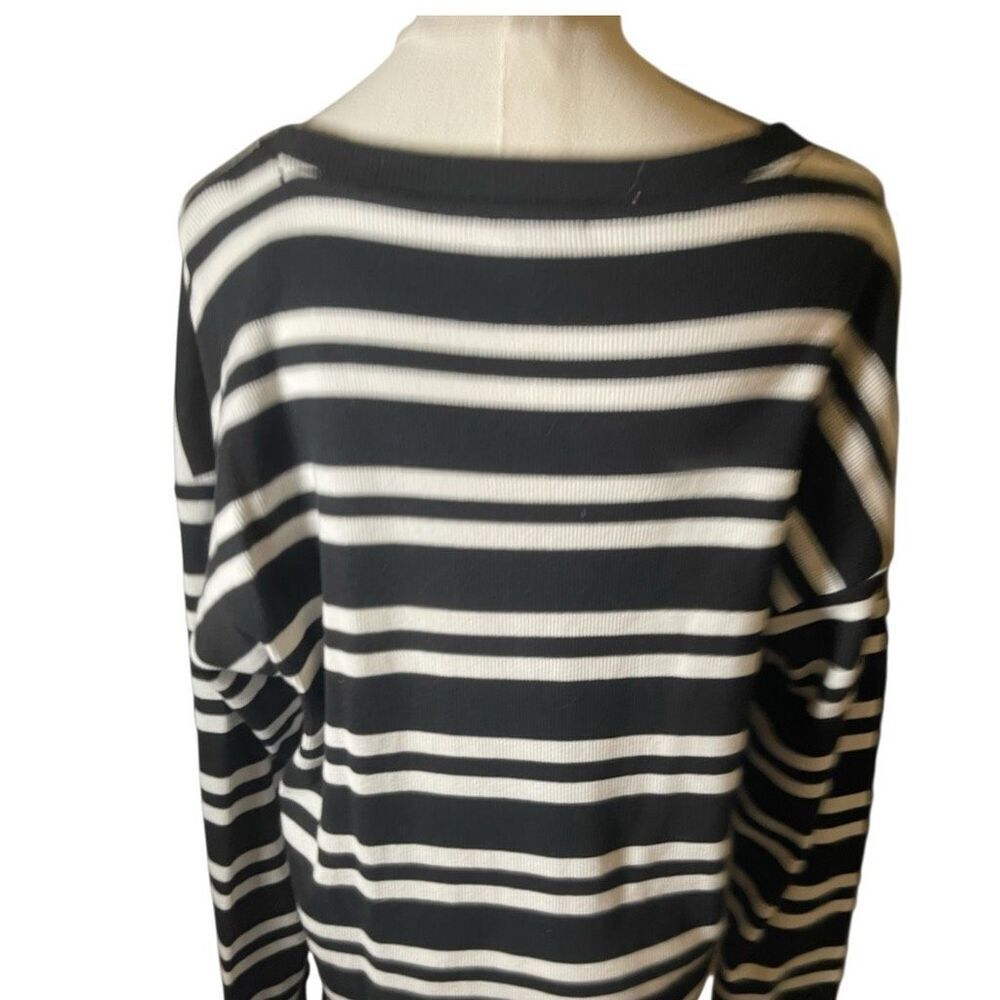 Talbots Black & White Stripe Pullover Dress Size XL - Picture 5 of 6